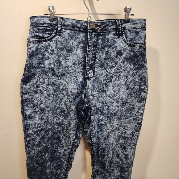 ROX DENIM Acid Wash Denim High Waisted  SkinnyJeans Size 13 - Picture 5 of 11